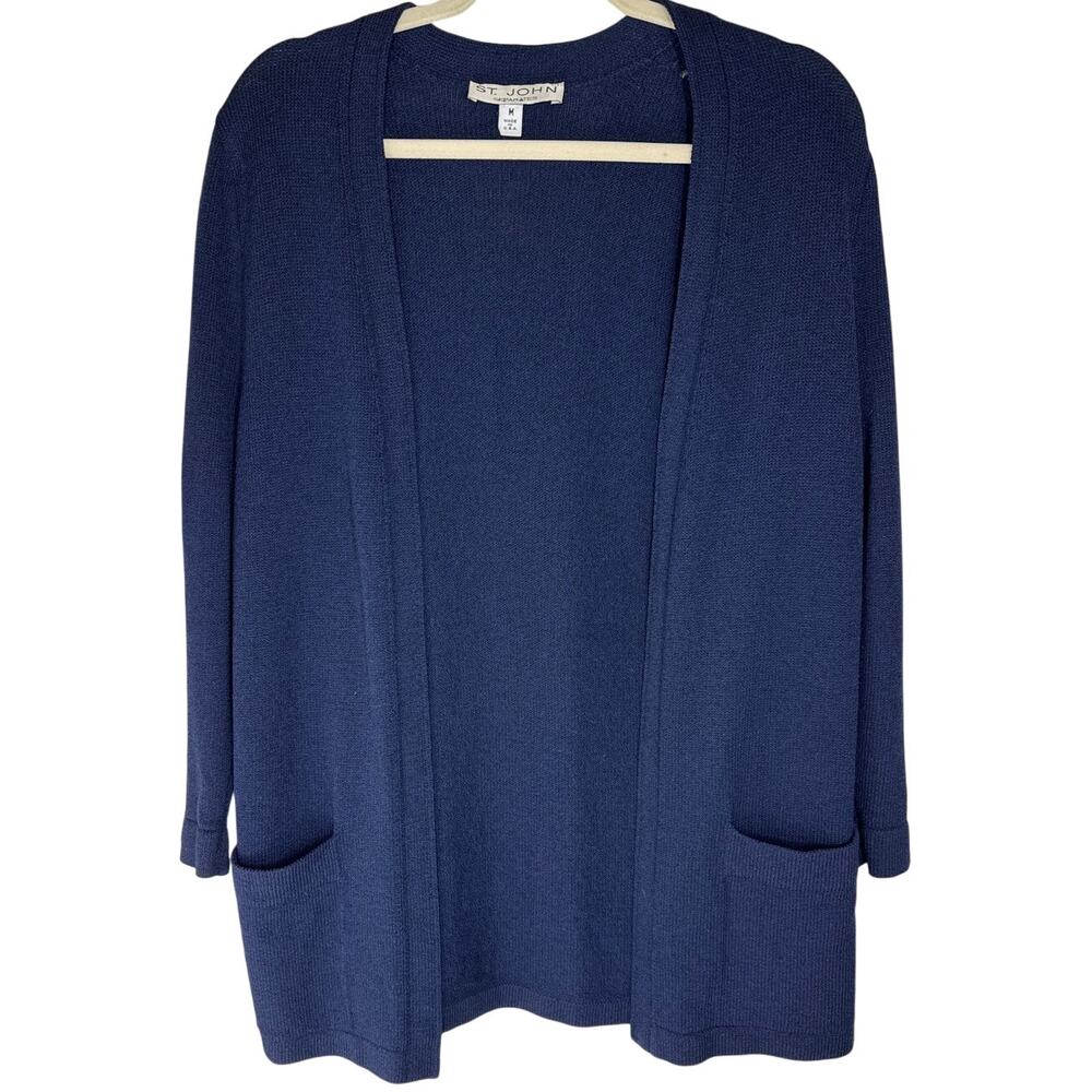 St John Separates Open Knit Cardigan, Size Medium